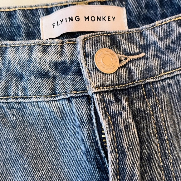 Flying Monkey Size 31 Over Sized and Distressed, Cropped Boyfriend Jeans - Picture 5 of 7